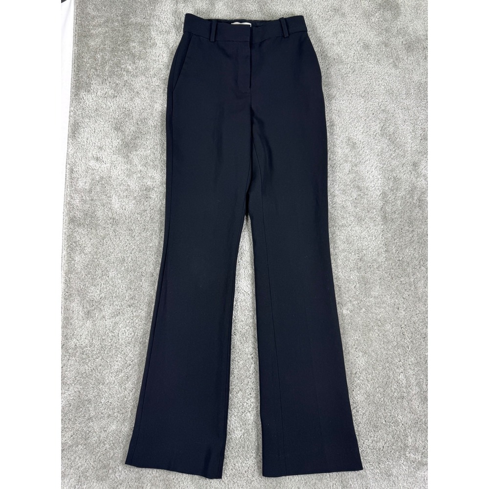 Babaton Aritzia Black High Waisted Flare Dress Pants Size 00 Office Professional